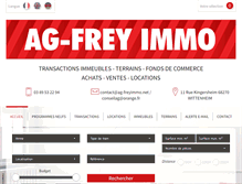 Tablet Screenshot of ag-freyimmo.net